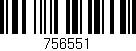 Código de barras (EAN, GTIN, SKU, ISBN): '756551'