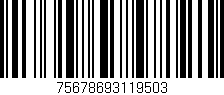 Código de barras (EAN, GTIN, SKU, ISBN): '75678693119503'