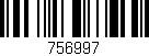 Código de barras (EAN, GTIN, SKU, ISBN): '756997'