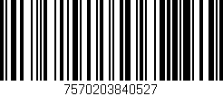 Código de barras (EAN, GTIN, SKU, ISBN): '7570203840527'