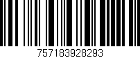 Código de barras (EAN, GTIN, SKU, ISBN): '757183928293'