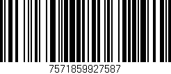 Código de barras (EAN, GTIN, SKU, ISBN): '7571859927587'