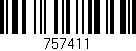 Código de barras (EAN, GTIN, SKU, ISBN): '757411'