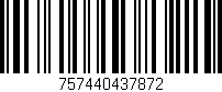 Código de barras (EAN, GTIN, SKU, ISBN): '757440437872'