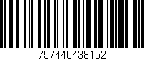 Código de barras (EAN, GTIN, SKU, ISBN): '757440438152'