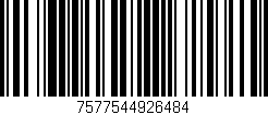Código de barras (EAN, GTIN, SKU, ISBN): '7577544926484'