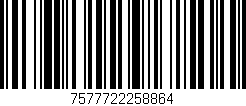 Código de barras (EAN, GTIN, SKU, ISBN): '7577722258864'