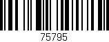 Código de barras (EAN, GTIN, SKU, ISBN): '75795'