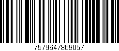 Código de barras (EAN, GTIN, SKU, ISBN): '7579647869057'