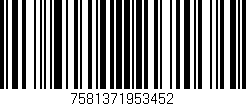 Código de barras (EAN, GTIN, SKU, ISBN): '7581371953452'