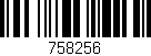 Código de barras (EAN, GTIN, SKU, ISBN): '758256'