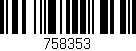 Código de barras (EAN, GTIN, SKU, ISBN): '758353'