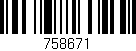 Código de barras (EAN, GTIN, SKU, ISBN): '758671'