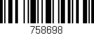 Código de barras (EAN, GTIN, SKU, ISBN): '758698'