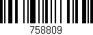 Código de barras (EAN, GTIN, SKU, ISBN): '758809'