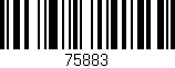 Código de barras (EAN, GTIN, SKU, ISBN): '75883'