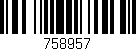 Código de barras (EAN, GTIN, SKU, ISBN): '758957'