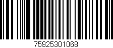 Código de barras (EAN, GTIN, SKU, ISBN): '75925301068'