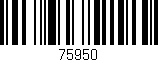 Código de barras (EAN, GTIN, SKU, ISBN): '75950'