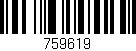 Código de barras (EAN, GTIN, SKU, ISBN): '759619'