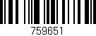 Código de barras (EAN, GTIN, SKU, ISBN): '759651'