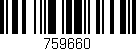 Código de barras (EAN, GTIN, SKU, ISBN): '759660'