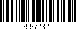 Código de barras (EAN, GTIN, SKU, ISBN): '75972320'