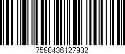 Código de barras (EAN, GTIN, SKU, ISBN): '7598436127932'