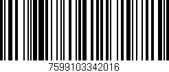 Código de barras (EAN, GTIN, SKU, ISBN): '7599103342016'