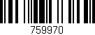 Código de barras (EAN, GTIN, SKU, ISBN): '759970'