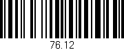 Código de barras (EAN, GTIN, SKU, ISBN): '76.12'