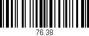 Código de barras (EAN, GTIN, SKU, ISBN): '76.38'