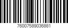 Código de barras (EAN, GTIN, SKU, ISBN): '76007589036881'