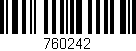Código de barras (EAN, GTIN, SKU, ISBN): '760242'