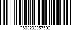 Código de barras (EAN, GTIN, SKU, ISBN): '7603262857592'