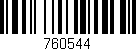Código de barras (EAN, GTIN, SKU, ISBN): '760544'
