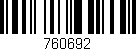 Código de barras (EAN, GTIN, SKU, ISBN): '760692'