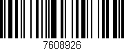 Código de barras (EAN, GTIN, SKU, ISBN): '7608926'