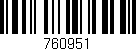 Código de barras (EAN, GTIN, SKU, ISBN): '760951'