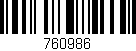 Código de barras (EAN, GTIN, SKU, ISBN): '760986'