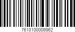 Código de barras (EAN, GTIN, SKU, ISBN): '7610100008962'