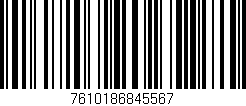 Código de barras (EAN, GTIN, SKU, ISBN): '7610186845567'