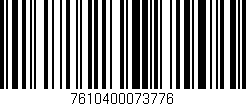 Código de barras (EAN, GTIN, SKU, ISBN): '7610400073776'
