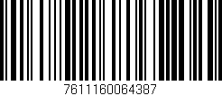 Código de barras (EAN, GTIN, SKU, ISBN): '7611160064387'