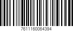 Código de barras (EAN, GTIN, SKU, ISBN): '7611160064394'