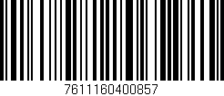 Código de barras (EAN, GTIN, SKU, ISBN): '7611160400857'