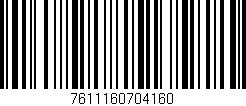 Código de barras (EAN, GTIN, SKU, ISBN): '7611160704160'