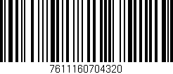 Código de barras (EAN, GTIN, SKU, ISBN): '7611160704320'