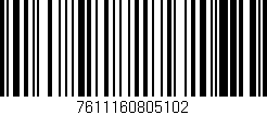 Código de barras (EAN, GTIN, SKU, ISBN): '7611160805102'