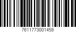 Código de barras (EAN, GTIN, SKU, ISBN): '7611773001458'